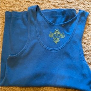 Blue tank top